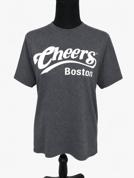 Delta Pro Weight Tops - Cheers Boston T Shirt Delta Pro Weight Gray Mens Size M TV Show Promo